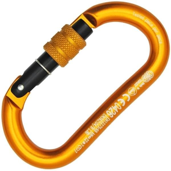 Kong Usa Oval, 105 mm Length, 16 mm Gate Opening, Aluminum Alloy, Orange/Black/Orange 730LA0ONOKK - main